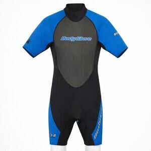 Body Glove Shorty Wetsuit Mens Size M/L Black Blue Neoprene 3/2mm